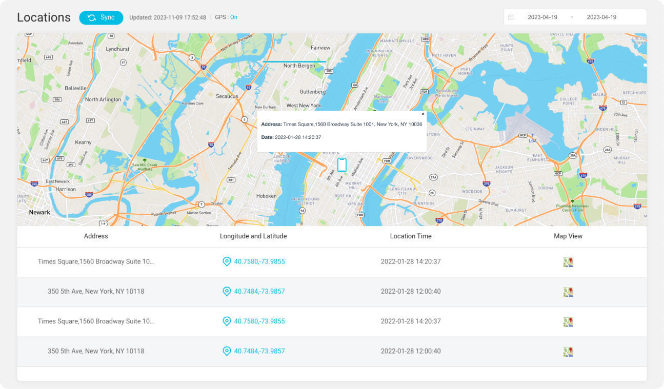 kisguard pro track location