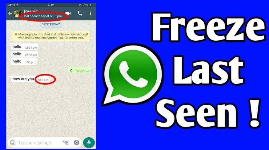 how to freeze last seen in WhatsApp