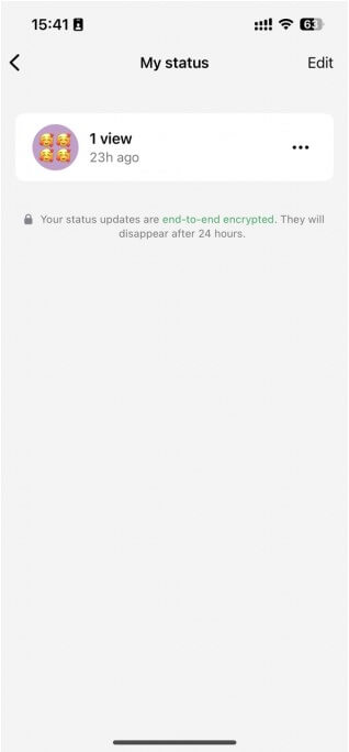 v whatsapp status views