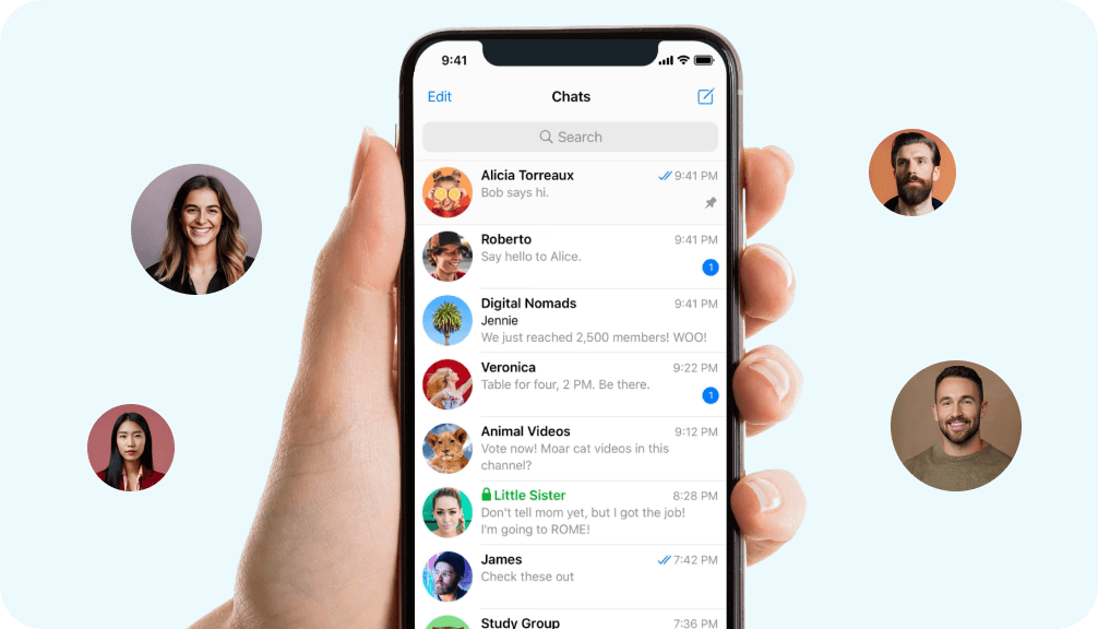 Как узнать, с кем человек общается в Telegram